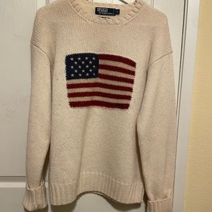 Polo Ralph lauren American flag sweater